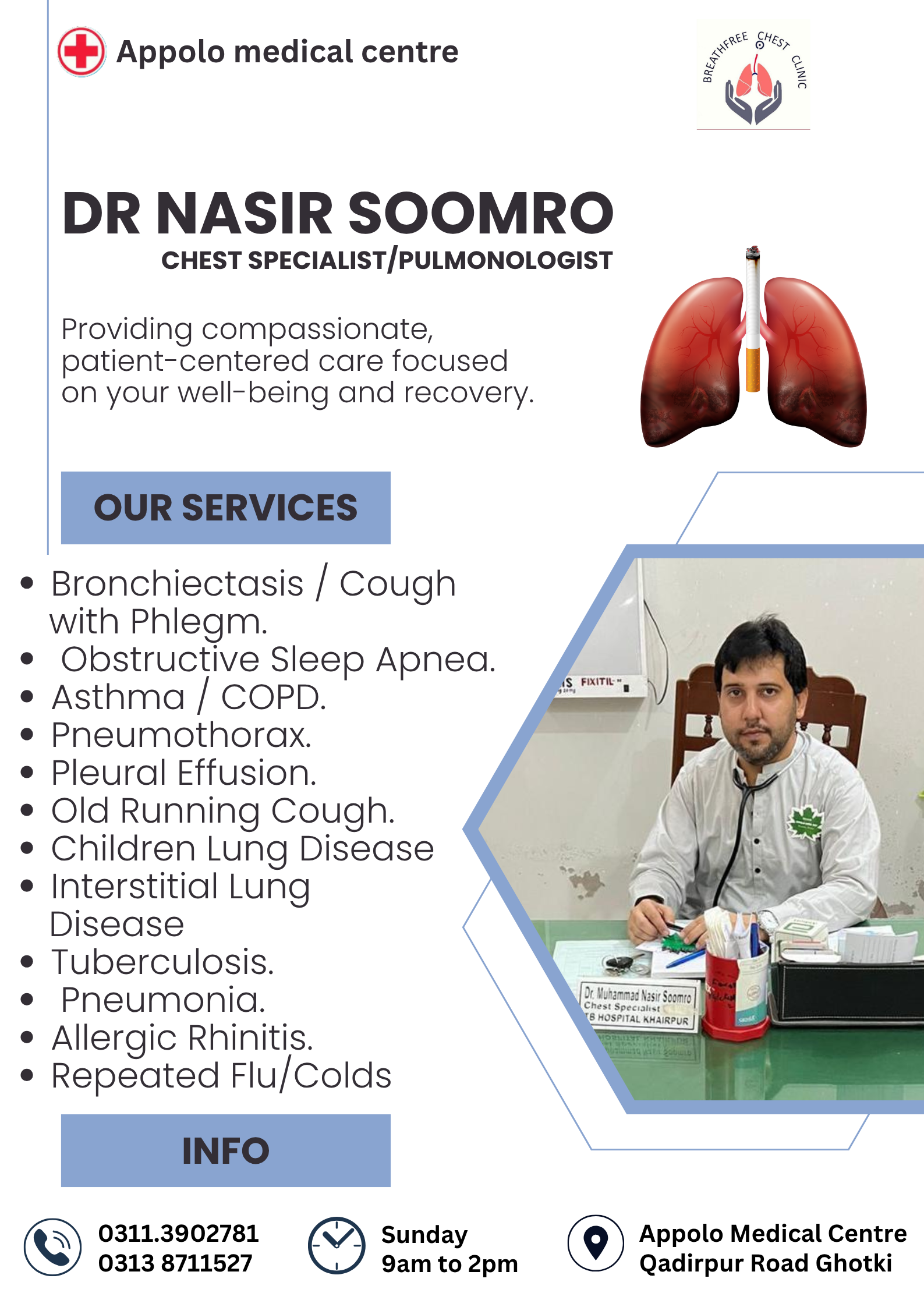 Medical announcement by Muhammad Muhid