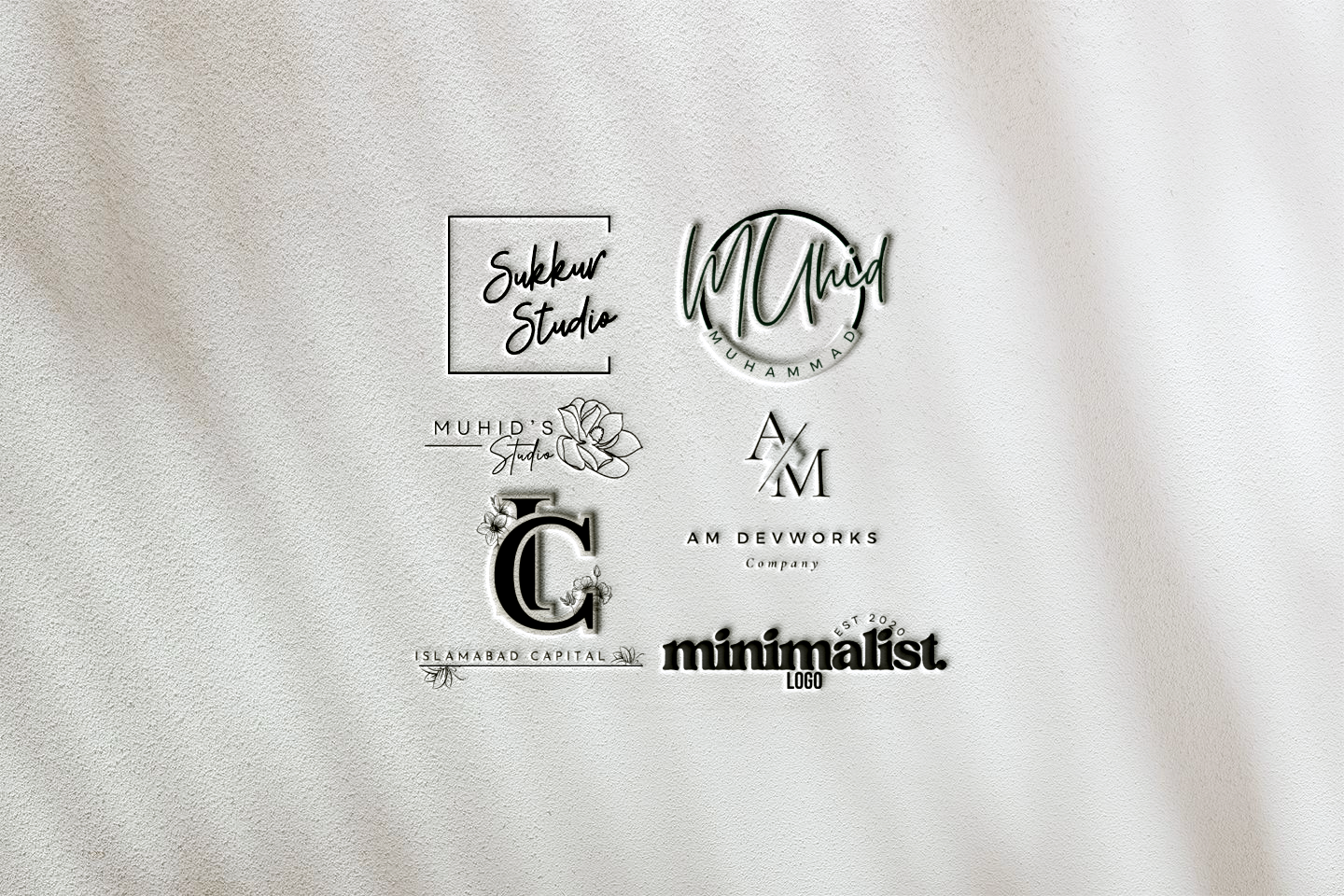 Minimalist logo by Muhammad Muhid